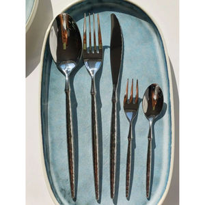 Nouveau design personnalisé ensemble de couverts couverts cuillère couteau et fourchette ensemble en acier inoxydable fait miroir poli vaisselle faite à la main - Product Image 5