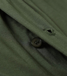 Conjuntos cortos para hombre Conjunto corto de dos piezas Conjunto de pijama de camisa y pantalones cortos para hombre con bolsillos en la rodilla Color de contraste Corto Atlético - Product Image 4