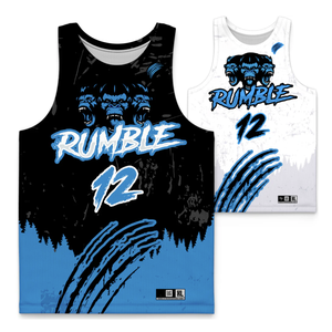 Uniforme de Baloncesto Sublimado, Diseño Personalizado, Bordado, Talla Grande, Camiseta de Baloncesto para Hombre - Product Image 2