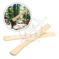 Angoily Industrielle Doppelklingen-Axt mit Rosenholzgriff, Anpassbares Logo, 4-teiliges Ersatzset, Edelstahlklingen für Camping, Hochwertig