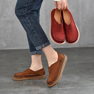 Zapatos Oxford vintage para mujer con cordones, clásicos, cómodos, zapatos individuales para dama, zapatos casuales retro - Product Image 3