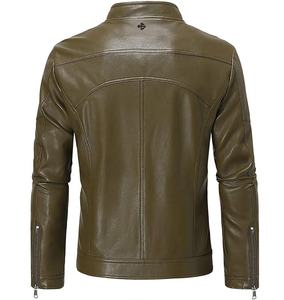 2024 nouveau A vestes en cuir sur mesure hommes vestes en cuir prix raisonnable vestes en cuir pour la conception de logo personnalisé en gros - Product Image 3