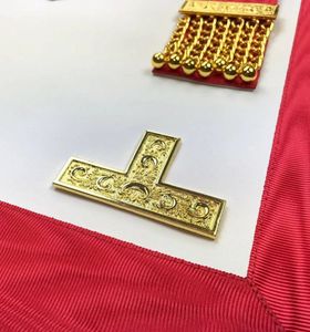 Delantal Masónico de Lujo Ecológico Hecho a Mano y Personalizado del Rito Escocés del Maestro Venerable, Material de Tela AASR - Product Image 2