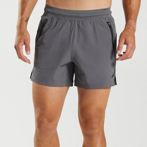 Shorts de sport personnalisés avec logo, blocs de couleur, 5 pouces, cordon de serrage, entraînement de fitness coloré, shorts de sport pour hommes - Product Image 1
