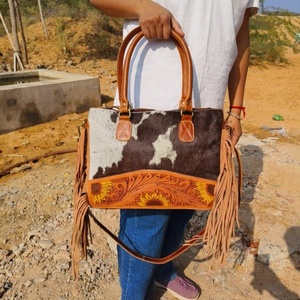 Nouveau véritable fait à la main usiné aztèque en cuir sacs fourre-tout femmes élégant sac à provisions élégant Style Vintage parfait accessoire sacs en cuir - Product Image 4