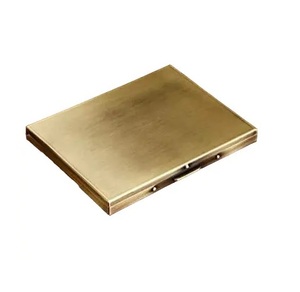 Boîte de rangement étui à cigarettes Rectangle fait à la main de conception simple pour l'utilisation de cadeaux hommes accessoires de fumer étui à cigarettes en métal - Product Image 1