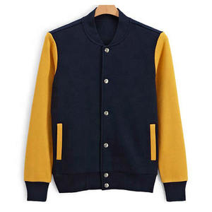 Veste bomber en toile satinée personnalisée à prix d'usine avec des bandes colorées, design sportif, imperméable pour hommes - Product Image 1