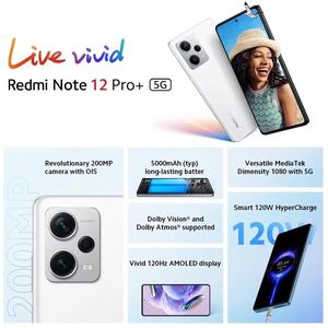 Nouveau Xiaomi Redmi <span class=keywords><strong>Note</strong></span> <span class=keywords><strong>12</strong></span> PRO + PLUS 5G Smartphone Original débloqué 8GB 256GB téléphone portable - Product Image 5