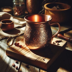 Premium Amazo 550ml Copper Stainless Steel Cocktail <b>Cups</b> 18.5oz Hammered Mugs for Beer Moscow Mule Glasses Ceramic <b>Cups</b> - Product Image 4