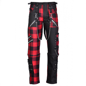 Dead Threads Men Damned Checked Pant Men Gothic Kleidung atmungsaktiv schnell trocken nachhaltig einfach zu tragen hochwertige Gothic Hose - Product Image 1