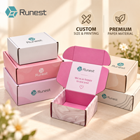 Boîtes d'expédition rigides biodégradables en carton ondulé personnalisées pour vêtements, chaussettes, fourrures - Petite taille