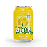 Groothandel 330ml Natuurlijk NFC Tropisch Fruit Sap Drankje Gevuld in Aluminiumblik, Halal Gecertificeerd uit Vietnam