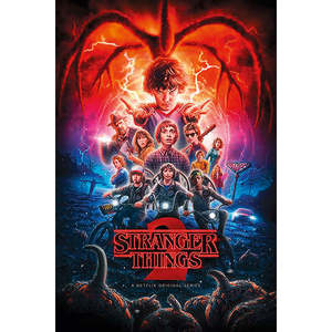 Modern Style Stranger Things <b>Poster</b> Set of 4 Paper Wall Decor - Product Image 1