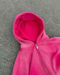 เสื้อฮู้ดพิมพ์ลายนูนสำหรับผู้ชายเสื้อมีฮู้ดโอเวอร์ไซส์ลายกรดซักแบบกำหนดเอง - Product Image 3