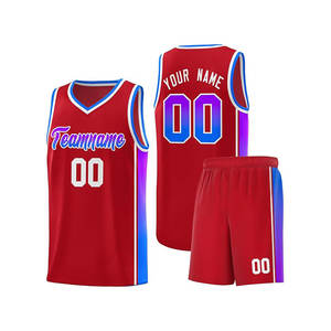 Vêtements de sport basiques en gros personnalisés, uniforme de basket-ball pour hommes - Product Image 4