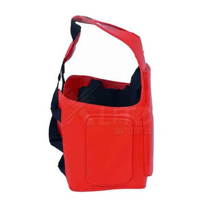 Protège-poitrine en cuir confortable pour les arts martiaux et la boxe – Protection corporelle respirante au design premium pour la salle de sport quotidienne - Product Image 3