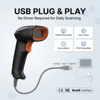 WCMI SD5231 Lector de Códigos de Barras 1D y QR, Hardware POS, Inalámbrico, USB, Escáner de Códigos de Barras para Cajero, en Stock, para Tiendas Minoristas