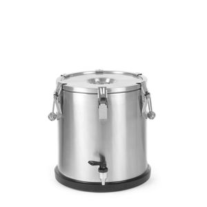 Contenitore Isolato Portatile HENDI Profi Line 20L in Acciaio Inox Argento 330x(H)360mm con Rubinetto - Product Image 1