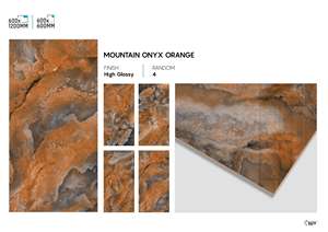 Carreaux en porcelaine brillants et élégants de 24x48 pouces, surface polie, pour projets de revêtement de sol intérieur - Product Image 4