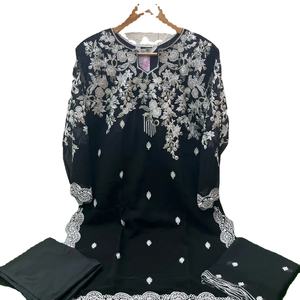 งานฝีมือปักเทียม Georgette ของนักออกแบบล่าสุดพิมพ์ชุด Salwar โดยโซนแฟบ - Product Image 1