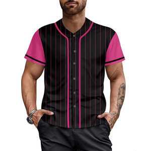 เสื้อกีฬา2024ระบายอากาศแขนครึ่งแขนเสื้อเบสบอล - Product Image 4