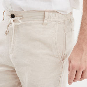 Pantalones Cortos Deportivos Casuales para Hombre, de Lona Texturizada, Mezcla de Lino y Algodón, Corte Moderno, Secado Rápido, Ligeros, para Viajes y Ocio - Product Image 4