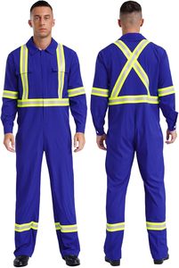 Combinaison industrielle antistatique avec logo personnalisé Combinaison de sécurité respirante haute visibilité anti-poussière et réfléchissante Caractéristiques Combinaisons de travail - Product Image 2