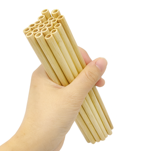 100 pièces, pailles en bambou biodégradables 100% naturelles, emballées individuellement, pailles à boire en bambou réutilisables avec 1 brosse de nettoyage - Product Image 6