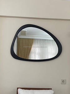 KALATRI Handmade Lightweight Decorative Wooden Eco-Friendly Art Deco Round Wall Vanity <b>Mirror</b> with Wooden <b>Frame</b> From Haryana - Product Image 2