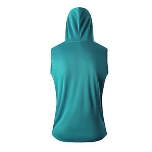 Sweats à capuche Streetwear sans manches Nouveaux sweats à capuche à la mode Séchage rapide Vêtements décontractés Hommes Gym Coton Sweats à capuche sans manches - Product Image 4