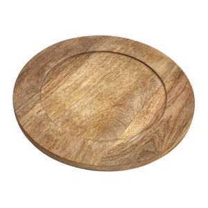 Assiette de présentation en bois pour mariages et événements Assiette de présentation ronde pour desserts et aliments de bonne qualité Prix de gros - Product Image 1