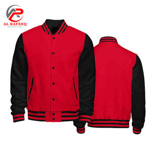 แจ็กเก็ตทีมเบสบอลแจ็กเก็ตเบสบอลตัวอักษรสำหรับทุกเพศขนสัตว์และเสื้อแจ็คเก็ตหนัง - Product Image 1