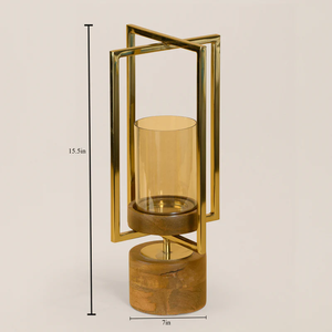 Portavelas de Madera Natural Ecológico para Decoración de Mesa, Ofrece un Estilo Ecológico y un Elegante Toque para el Hogar - Product Image 4