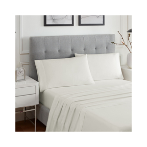 Funda nórdica de algodón blanco de grado hotelero con sábana plana de estilo liso Juego de sábanas desechables - Product Image 4