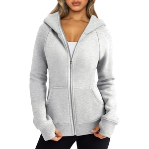 Top qualité élégant femmes sweats à capuche en gros nouveau Design femmes sweats à capuche couleur unie femmes sweats à capuche - Product Image 5