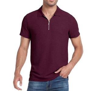 Camisetas Polo de alta calidad OEM 1/4 con cremallera logotipo personalizado camisetas de polo de golf lisas camisetas polo personalizadas para ropa de hombre de algodón de talla grande - Product Image 4