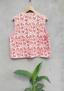 เสื้อโค้ทสไตล์โบฮีเมียนสำหรับผู้หญิง, เสื้อโค้ทผ้าฝ้ายสไตล์โบฮีเมียนทรงสั้นทำด้วยมือใส่ได้ทั้งชายและหญิง - Product Image 5