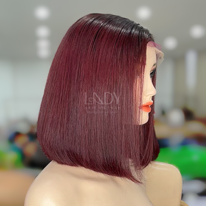 วิกผมบ๊อบสำหรับผู้หญิงสีน้ำตาลทรงตรงทำจาก100% ผมแท้เวียดนาม - Product Image 4
