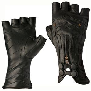 Guantes de invierno de cuero puro de alta calidad hechos a mano, piel de oveja de piel de vaca dividida genuina, Forro cálido para viajes de fiesta diarios al aire libre - Product Image 5