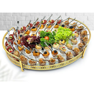 Plateau à chocolat décoratif de conception classique plateau à chocolat en métal doré de haute qualité pour mariage et cadeau d'occasion spéciale - Product Image 5