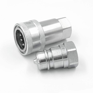 Raccord rapide pour tuyau hydraulique en acier au carbone 1/2 BSP, interchangeable avec la série de raccords Parker <span class=keywords><strong>6600</strong></span>, Stucchi, Eaton Aeroquip, Snap-Tite - Product Image 1