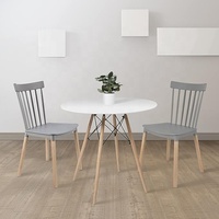 Chaise de salle à manger design nordique moderne en forme de coquille, avec pieds en bois de hêtre massif et assise en PP, mobilier de maison en plastique