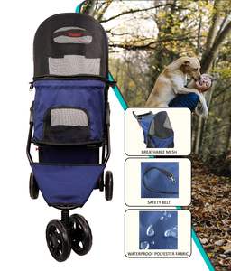 TH-PSP-139 Vietnam Pet Poussette Fabricant Nouveau design Pet Poussette Pour Animaux Moyens en toute saison - Product Image 2