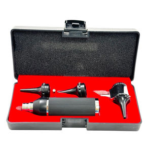 Kit de Otoscopio Manual LED ENT de 3.5V con Juego de Especulums y Bombilla, Estuche Rígido Negro, Herramienta de Examen Médico Profesional para Uso en Clínicas y UCI - Product Image 3