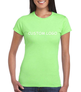 Camiseta con estampado personalizado para mujer, camiseta barata informal de manga corta de verano con cuello redondo para mujer - Product Image 4