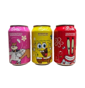 Refreshing QDOL Spongebob Squarepants Strawberry Flavor Soda 330ml Sweet Carbonated <b>Beverage</b> for Wholesale Supply - Product Image 4