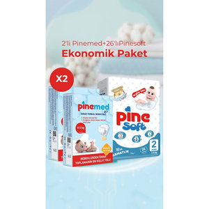 แพ็คคู่แบบประหยัด 2 แพ็ค ผ้าอ้อมเด็กพิเนเมด 2 แพ็ค และพิเนซอฟท์ 26 แพ็ค - Product Image 1