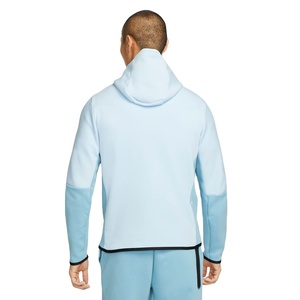 Ensemble de jogging deux pièces pour homme en molleton technique à capuche, taille plus, logo personnalisé, vêtements de sport blancs, survêtement décontracté - Product Image 4