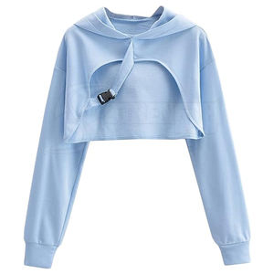 Drop Shoulder Oversized Hoodie Sweatshirt Polyester/Cotton <b>Blend</b> Slim Fit Fleece Pullover Autumn for Women & Men - Product Image 1