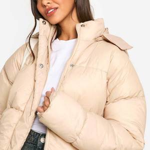 Nuevas chaquetas acolchadas de primera calidad para mujer, abrigo de invierno acolchado con cuello alto para brindar calidez y comodidad durante el clima frío - Product Image 6